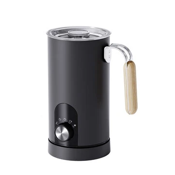 Comfook Electric Milk Frother for Hot & Cold Foam 5-Mode Coffee Foamer with 65°C Heating Quiet Operation Non-Stick Cup 350ml Capacity