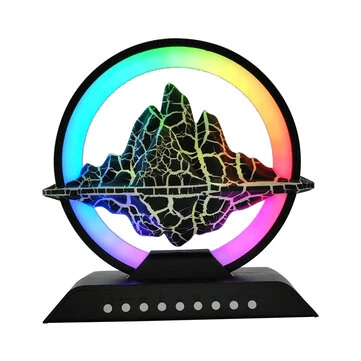 Elfeland Bluetooth Wake-Up Light with RGB Ambient Modes White Noise bluetooth Speaker Sync With Rhythm Timer & Adjustable Brightness