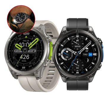 [World Premiere]Zeblaze Vibe 8 1.43-inch AMOLED 818H SapphireLens Built-in LED Flashlight 60 Days Battery Life 5ATM&IP69K Waterproof bluetooth Call Heart Rate Blood Pressure Blood Oxygen Monitor Sleep Monitoring Multi-sport Modes Smart Watch
