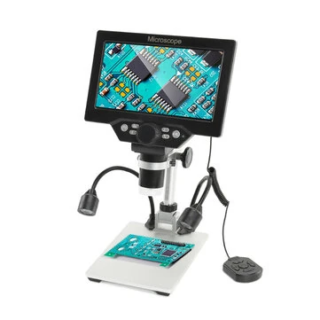 MUSTOOL B1200 Digital Microscope 12MP Camera 1200X Magnification Adjustable Stand LED Lights Battery Powered for Precision Viewing and Recording