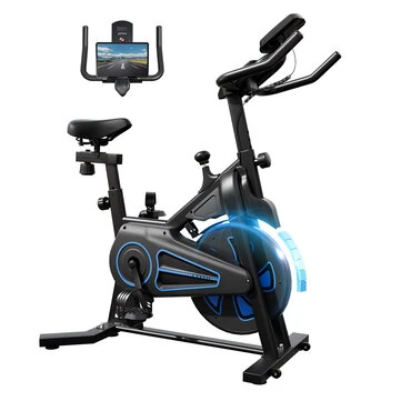 [EU Direct] Formill QK116C Indoor Magnetic Exercise Bike - Whisper Quiet 6KG Flywheel, Resistance Levels, 130KG Capacity, LCD Monitor, Adjustable Handlebar & Seat