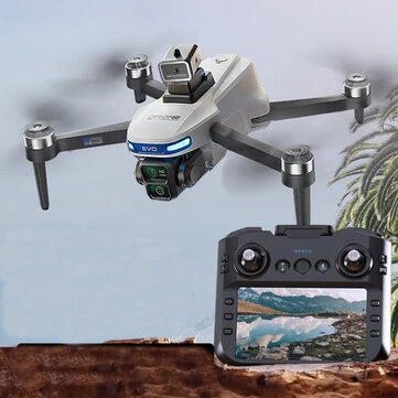 [USA Direct] Beast SG901 PRO & MAX GPS 5G WiFi FPV with 4.5inch LCD Screen Controller 720P HD Dual Camera Servo Gimbal 360° Obstacle Avoidance Brushless Foldable RC Drone Quadcopter RTF Two Batteries