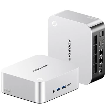 AOOSTAR MACO Mini PC AMD Ryzen 7 H 255 8 Cores 16 Threads 32GB 1TB SSD/64GB 2TB SSD Windows 11 Pro WIFI6 BT5.2 Quad Screen Output Dual 2.5G LAN Mini Computer Desktop PC