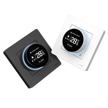 Moes Tuya Zigbee3.0 Smart Knob Thermostat with LED Digital Display Water Heating/Electric Heating/Gas Boiler APP Remote Controller Weekly Programmable Voice Control Work with Alexa Google Home