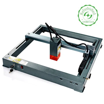 [EU Direct] Refurbished ATOMSTACK E18 Pro 90W Blue Laser Engraver 365x305mm Engraving Area 36000mm/min High Speed 0.08mm Spot Laser Engraving Machine for Wood Acrylic Metal Cutting DIY