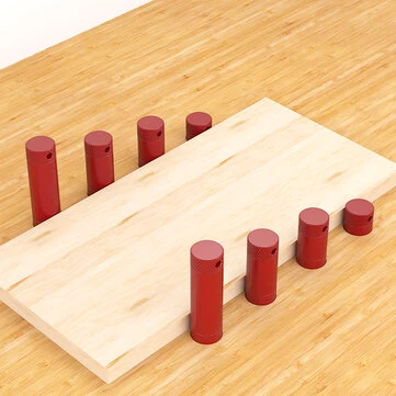 ENJOYWOOD 8PCS Non-Slip Aluminum MFT Table Workbench Bench Dogs Bench Dog Clamps Workbench Positioning Planing Stops