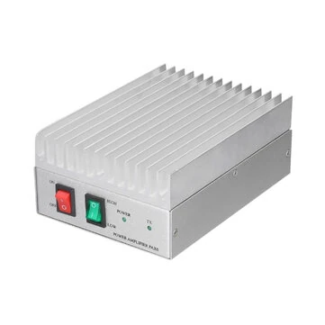 30W Amplifier 400-470MHz Handheld Radio Booster High Power 433MHz Signal Enhancer 13.8V Input High Low Power Settings Semi Duplex Operation