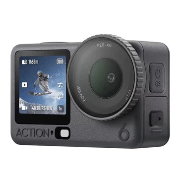 DJI Osmo Action 6 Variable Aperture Action Camera New 1/1.1-inch Square Senator 4K Free Cropping 240Min Playback 20M Waterproof for Vlogging Video Recording