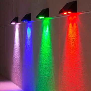 Elfeland LED Solar Wall Light 5 Modes Waterproof Outdoor Facade Lamp for Garden Patio Porch Balcony Countyard Wall Fence Decortions