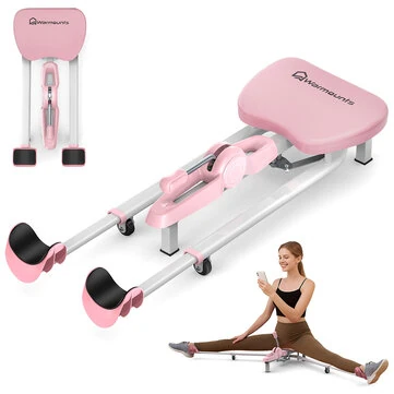 Warmounts 300lbs Capacity Leg Stretcher Split Machine for Flexibility Adjustable 0-190° Leg Stretching Equipment Suitable for Ballet Yoga Dance Gymnastics