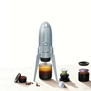 Capadeli 3-in-1 Portable Espresso Coffee Maker Cordless Heating 19 Bar Capsule & Ground Coffee For Office Outdoor Camping Travel Car Use