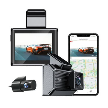 ROSOTO A6703 4K Ultra Car Dash Cam WiFi App Control Front Rear Dual Lens 170° Wide Angle HD Night Vision 2.4Inch Display Screen Parking Monitor G-Sensor