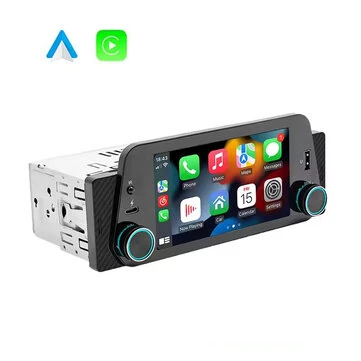 5 Inch Single Din Car Stereo MP5 Player 300PPI Ultra-Clear Touchscreen bluetooth Reverse Interconnection Wireless Apple CarPlay/Android Auto USB Type-C Fast Charge