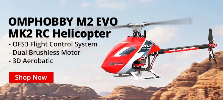 OMPHOBBY M2 EVO MK2 RC Helicopter