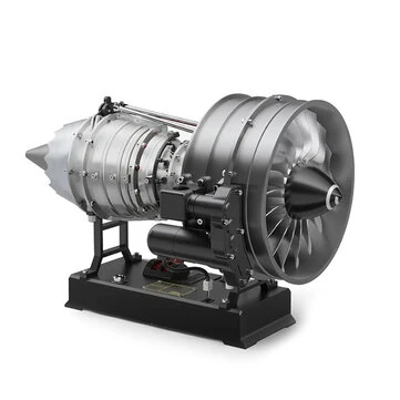NIKOLATOY 30CM TR900 Turbofan Engine Model Assembly Kit with Built-in Battery Magnet Creative Desktop Ornaments Physics Experiment Science Education Toys