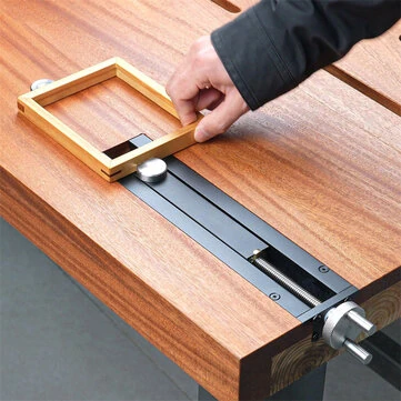 GANWEI Woodworking Bench Tail Vise CNC Aluminum Alloy Φ20mm Hole 0-110mm Travel Range Anodized Clamp Tool