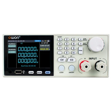OWON OEL8511 OEL8512 Series DC Electronic Load High Precision Control 150V/300V/600V 40A 400W LCD Display Protection Modes