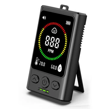 Carbon Monoxide Concentration monoxide alarm Portable CO Monitor 0-999ppm LED Display Type-C Charging Compact Environmental Safety