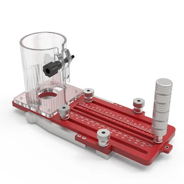 ENJOYWOOD Multifunctional Router Mortise Jig, Door Hinge Template, Guide Rail Adapter, Circular Slotting, for Wood Trimming and Grooving