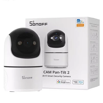 SONOFF CAM PT2 Smart Home Security Camera Smart Night Vision 360° Panoramic View Remote HD Monitoring with Real-Time Interaction for Surveillance Home Safety