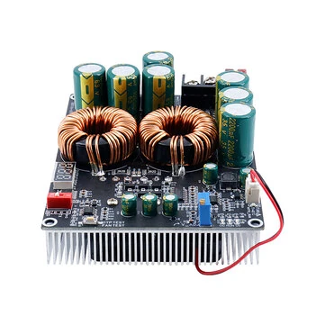 ZK-PW1200 50A High Current Boost Module Non Isolated Power Supply DC 10-30V 1200W Peak 1500W Adjustable Voltage Audio Amplifier