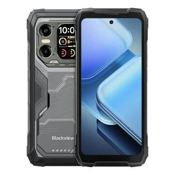 Blackview XPLORE 1 AI 5G 36GB 256GB/48GB 512GB Dual Display Dual LED Flashlights 6.78 inch 2.4K 120Hz Display 64MP Camera 20000mAh 55W Fast Charge Android 15 NFC Dimensity 7050 IP68 IP69K Waterproof Rugged Smartphone