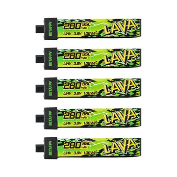 BETAFPV LAVA II 3.8V 280mAh / 320mAh / 480mAh / 580mAh / 680mAh 95C 1S LiHV Battery BT2.0 Connector for Air65 Meteor65 Pro Meteor75 Pro RC Quadcopter