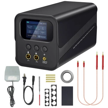 Supercapacitor Spot Welding Machine SK-10P 2000A Output 5.8V Automatic and Foot Mode for Battery Repair and Metal Splicing Compact Design Adjustable Levels