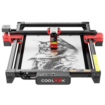 [EU/BR Direct]TWO TREES CK1-55 Laser Engraving Machine 300x300mm Area 0.1mm Accuracy High Precision DIY Desktop Laser Cutter for Wood Metal Leather Glass Marble Lightburn GRBL Compatible