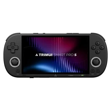 [No Card] TRIMUI Smart Pro S Handheld Game Console 4.96-inch IPS Screen Open Source Linux System Octa-core Support WiFi6 & BT5.4 Retro Game Player with RGB Light TMR Dual Hall Joysticks 5000mAh Battery Gamer Console