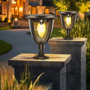 2 Pack Outdoor Motion Sensor Solar Lights with 3 Modes 3 Installation Options IP65 Waterproof 1200mAh Battery Auto On/Off Garden Pathway Lighting