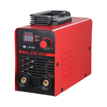 MMA-250 Portable Inverter Welding Machine 220V Single Phase 60 Percent Duty Cycle 25-250A Current Range Compact Design Advanced IGBT Technology Easy Arc Start