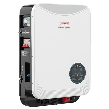 [EU Direct] FCHAO 6.2KW/4.2KW Off-grid Solar Hybrid Inverter Pure Sine Wave Integrated Combiner Box Hybrid Inverter MPPT Charge 230V DC To AC 24V48V High Power Inverter Support LiFePo4 Battery