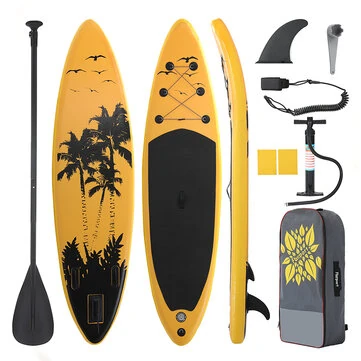 WaveRite 320*80*15cm Inflatable Stand Up Paddle Board Surfboard Complete Paddleboard Accessories Adjustable Paddle, Pump, Leash, Waterproof Bag, Adult Paddle Board