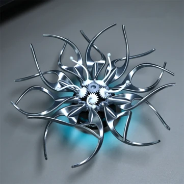 NIKOLATOY Mechanical Flowers Inspired by Saatchi Gallery APP Control Creative Desktop Decoration Ornaments