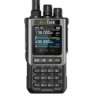 BinTolk BT8200 10W Multi Band Radio Walkie Talkie 256 Channels bluetooth APP Programming NOAA Weather Alert Type-C Charging Tri-Power Output VOXTwo Way Radio