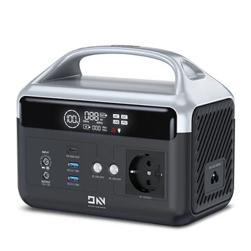 [EU Direct] DaranEner NEOZ 300W(600W Surge) Portable Power Station, 179.2Wh/56000mAh LiFePO4 Battery, Pure Sine Wave Fast Charging with 3 Input/6 Output Ports Solar Input, Emergency UPS Power Station for Home Use, Power Outage EU Plug