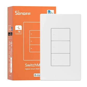 SONOFF ZBM5 SwitchMan Zigbe Smart Wall Switch 120W Supports No Neutral and Neutral Wire Detach Relay Mode Works with Home Assistant