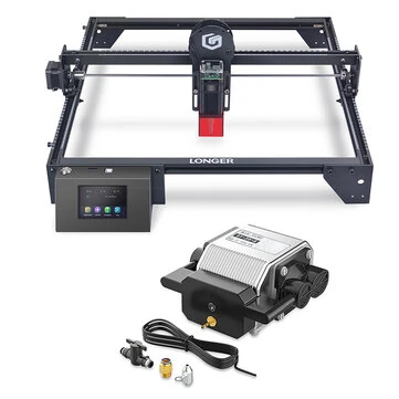 [EU Direct] LONGER RAY5 400x400mm Working Area 10W Laser Engraver + 10W Laser Engraver Air Assist Kits