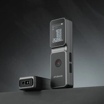 ATuMan LSA Laser Rangefinder 50m High Precision Handheld Distance Measurement Tool Multifunctional Compact Design Industrial Construction Large Screen Display