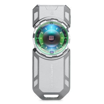 Astrolux® K3 1550LM EDC Flashlight Long Throw 209m Rotary Dial Control Throw Flood Combo LED Torch with RGB 18 LEDs, UV 395nm, 16300 Rechargeable, IPX6 Ideal for Outdoor, Search, Emergency and EDC Use