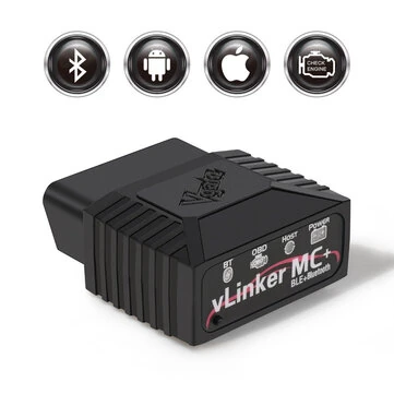 Vgate VLinker MC / MC+ Bluetooth BT3.0 / BT4.0 OBD2 Diagnostic Scanner Single Wire CAN(GMLAN) Medium Speed CAN(MS-CAN)