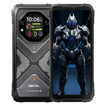 Blackview OSCAL TANK 1 5G AI Dual Display 36GB 256GB/48GB 512GB 20000mAh 55W Fast Charge Dual LED Flashlights 6.78 inch 120Hz 2.4K 64MP Camera Android 15 NFC Dimensity 7050 IP68 IP69K Waterproof Rugged Smartphone