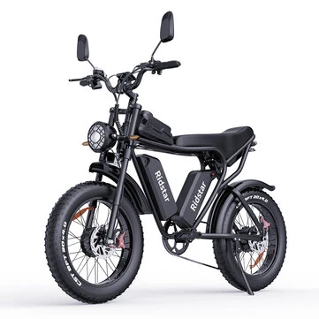 [EU DIRECT] Ridstar Q20 Pro Electric Bike 52V 20AH*2 Dual Batteries 1000W*2 Dual Motors Recommended Top Speed 25KM/H 20inch Tires 150-180KM Max Mileage 150KG Max Load Electric Bicycle
