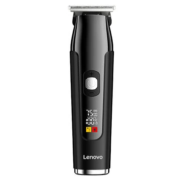 Lenovo Hair Clipper with LED Display 7000RPM Motor & 5 Speed Settings 240Min Cordless Use USB Charging 3 Guide Combs for Home Haircut