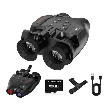 GTMEDIA N4 Night Vision Binoculars 7 Levels Infrared Light 5X Zoom Photo/Video Playback Head-Mounted Support Ideal for Outdoor Activities and Wildlife Observation