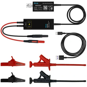 Micsig DP700 DP1500 DP3000 High-Voltage Differential Probe 100MHz 3000V BNC Type-C Ultra-Low Noise Top Rated Diagnostic Tool
