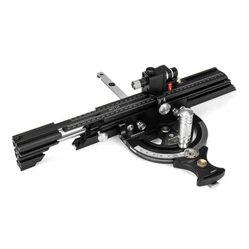 HONGDUI HD-MG21 Mitre Gauge Fence Fit For Most Bosch Festool Dewalt Small Table Saw 50 Degree Angle Fence Use for Small Table Saw