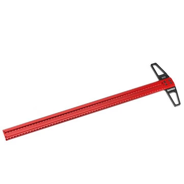ENJOYWOOD TS Precision Woodworking Line Scriber Marking T Ruler Aluminum Alloy Hole Positioning Marking Gauge 300/400/500/600/760mm