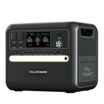 [EU Direct] TALLPOWER V2400 Portable Power Station, 2160 Wh LiFePo4 Solar Generator, 2400 W AC Output, 13 Outlets, UPS < 8ms, Max. 500W Solar Input